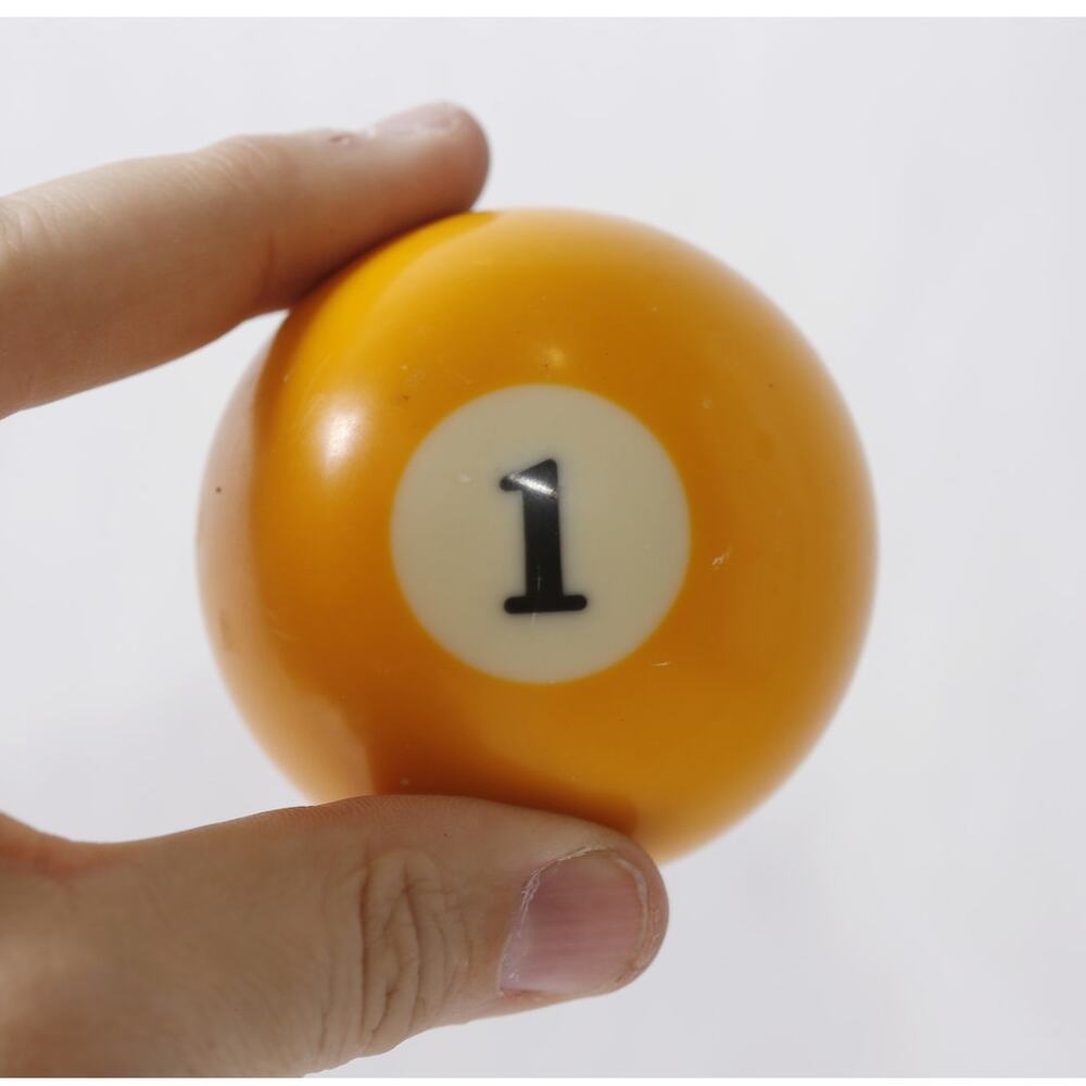 Vintage Number 1 Billiards Pool Table Replacement Ball Yellow ~ 260917-WH 29